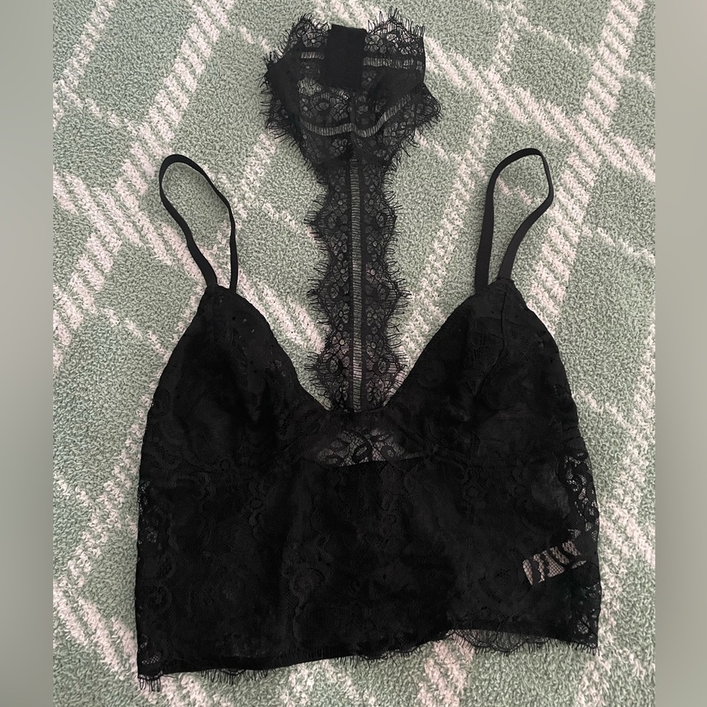 Lace Choker Top